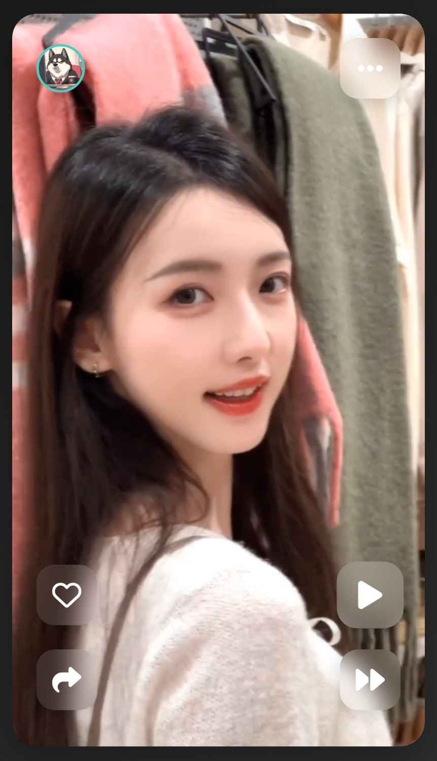 毛玻璃随机小姐姐HTML源码  第1张